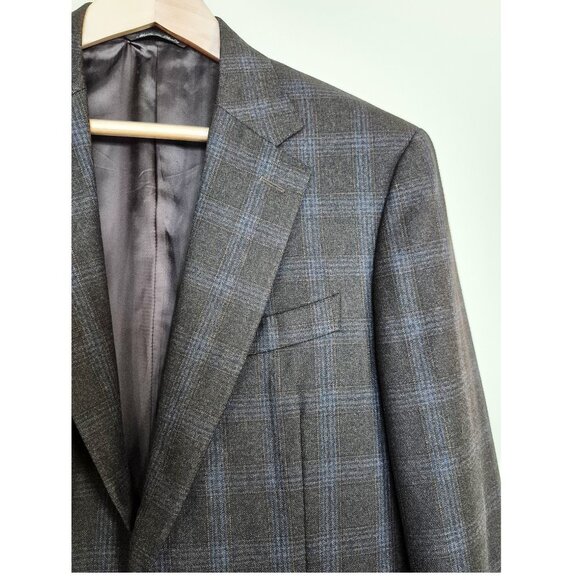 Canali Wool Blazer EU50 (US 40) Italy Windowpane, Harry Rosen - Picture 6 of 16